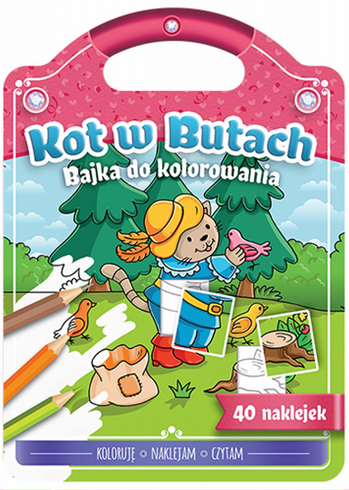 Bajka do kolorowania. Kot w butach
