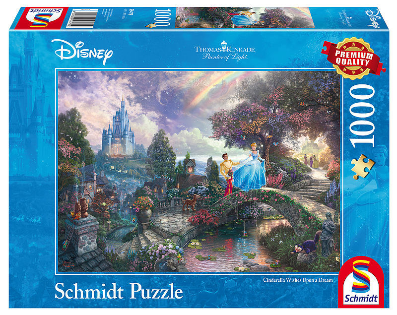 Puzzle 1000 pq kopciuszek disney t. Kinkade 106296