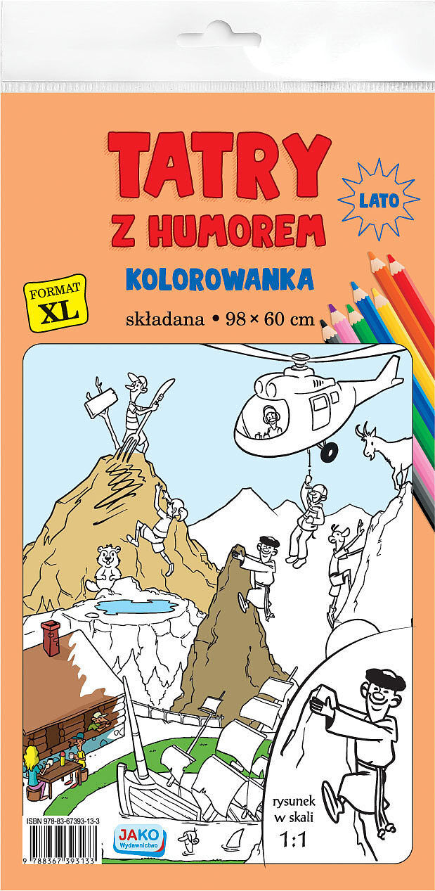 Kolorowanka xl tatry z humorem - kolor