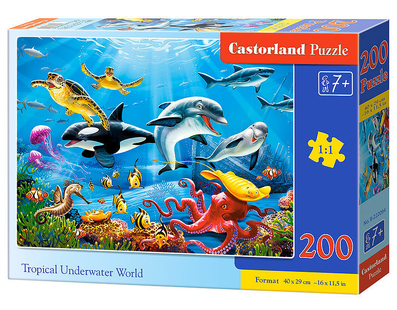 Puzzle 200 tropikalny podwodny świat
