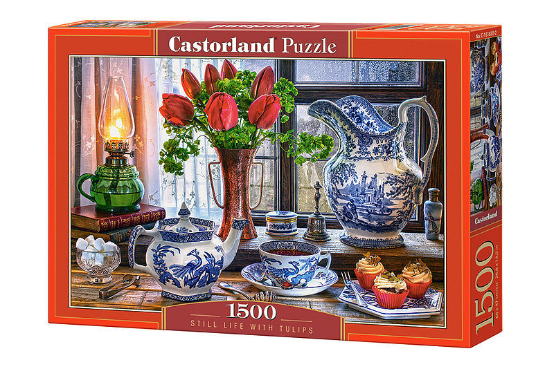 Puzzle 1500 martwa natura z tulipanami