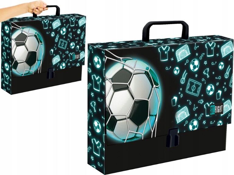 Teczka A4 z rączką XL Neon Football