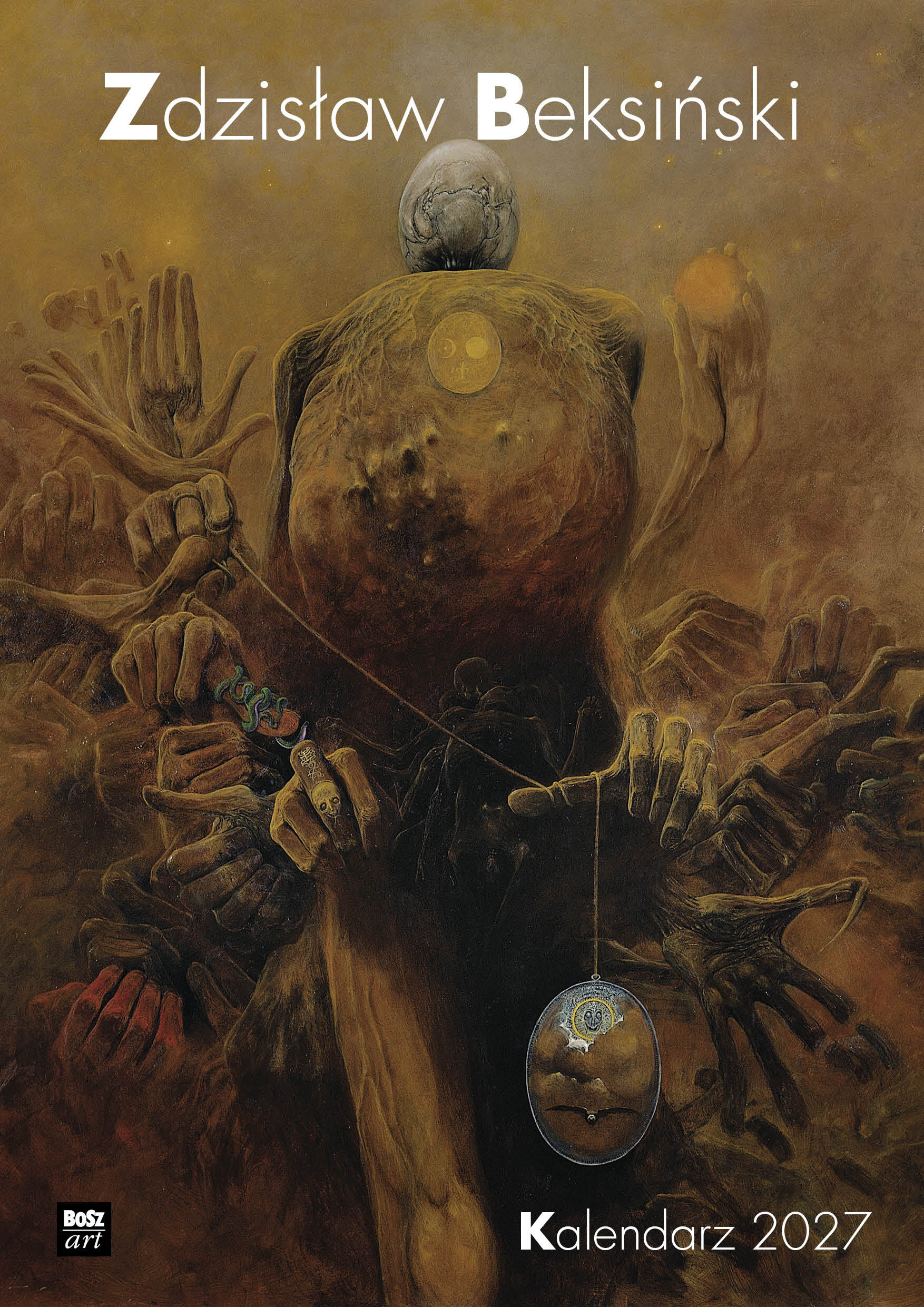 Kalendarz Beksiński 2027 A3 wzór 1