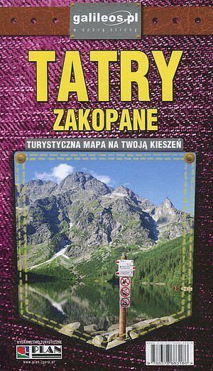 Tatry Zakopane. Mapa kieszonkowa
