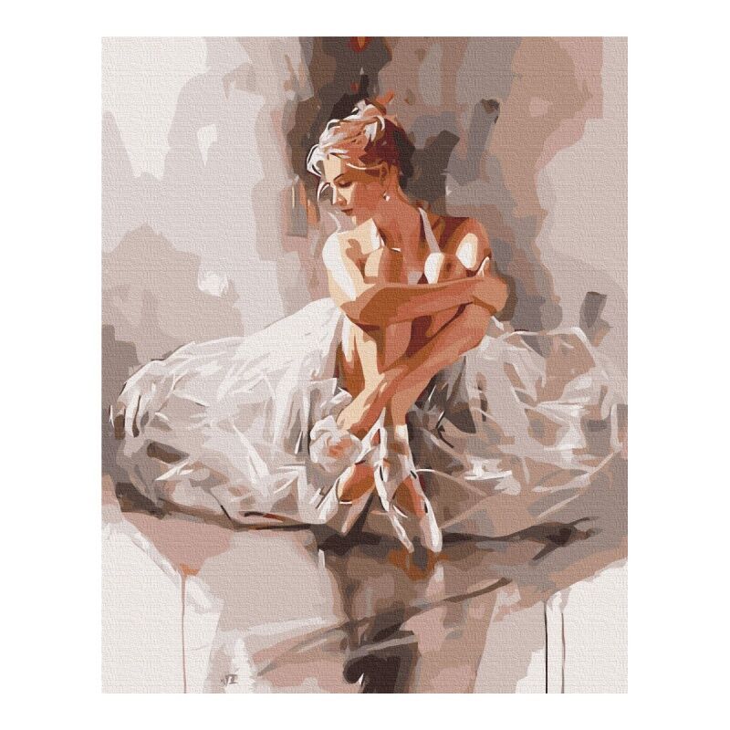 Malowanie po numerach BRUSHME 40x50cm Balerina w obłoku czułości