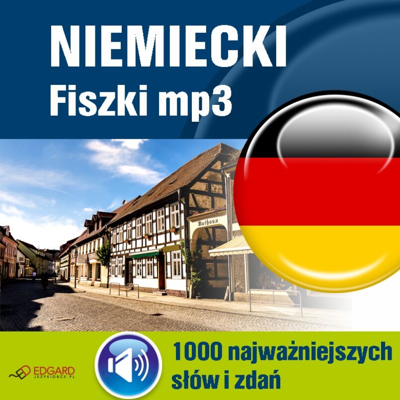 Niemiecki Fiszki mp3 1000 najważniejszych słów i zdań (audiobook MP3)