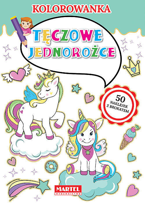 Kolorowanka Tęczowe jednorożce