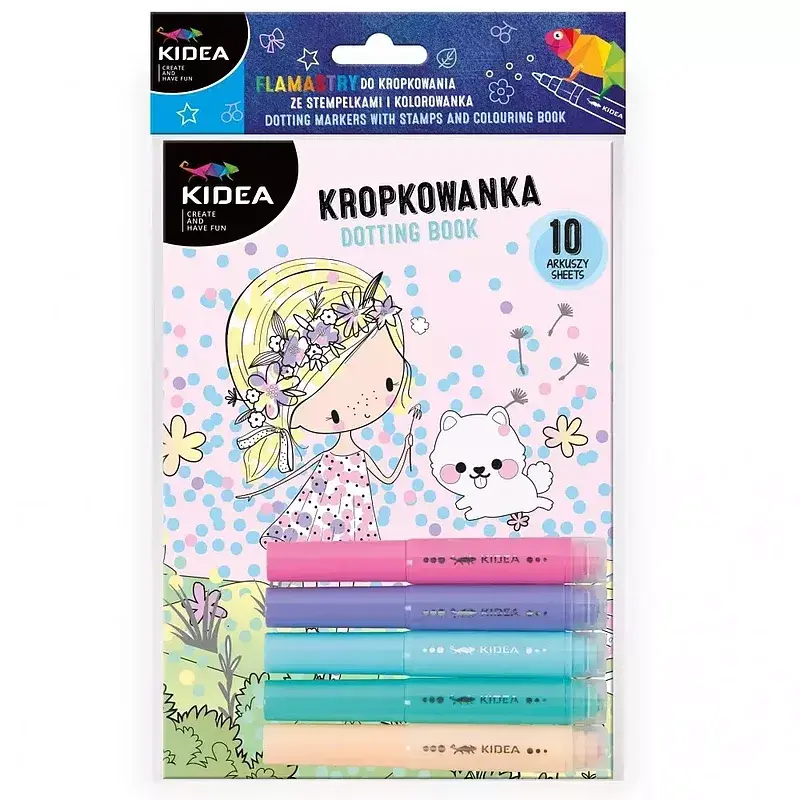 Zestaw malowanie kropkami ze stempelkami wróżki kidea