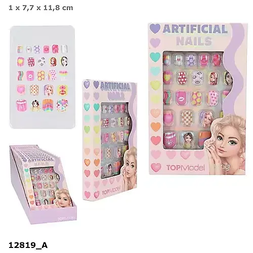 Paznokcie sztuczne top model prostokątne beauty&me 12819a