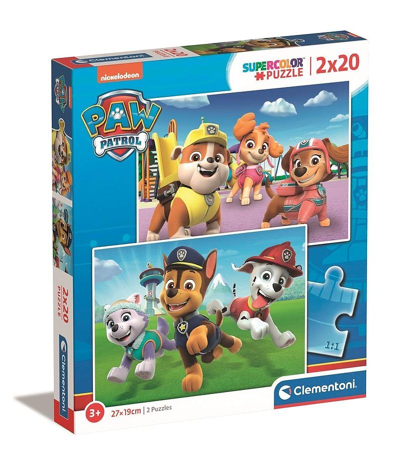 Puzzle Super kolor Psi Patrol  2 x 20