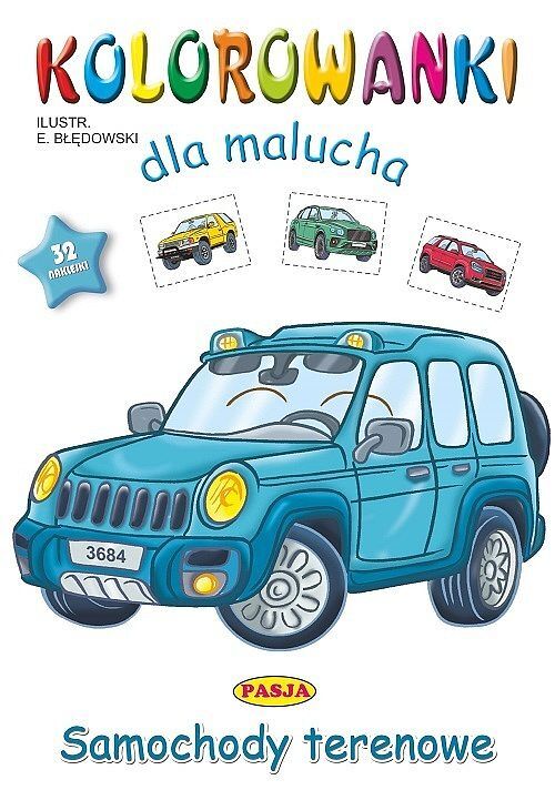 Samochody terenowe. Kolorowanki dla malucha