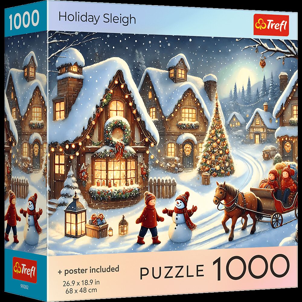 Puzzle 1000 USA Collection Holiday Sleigh
