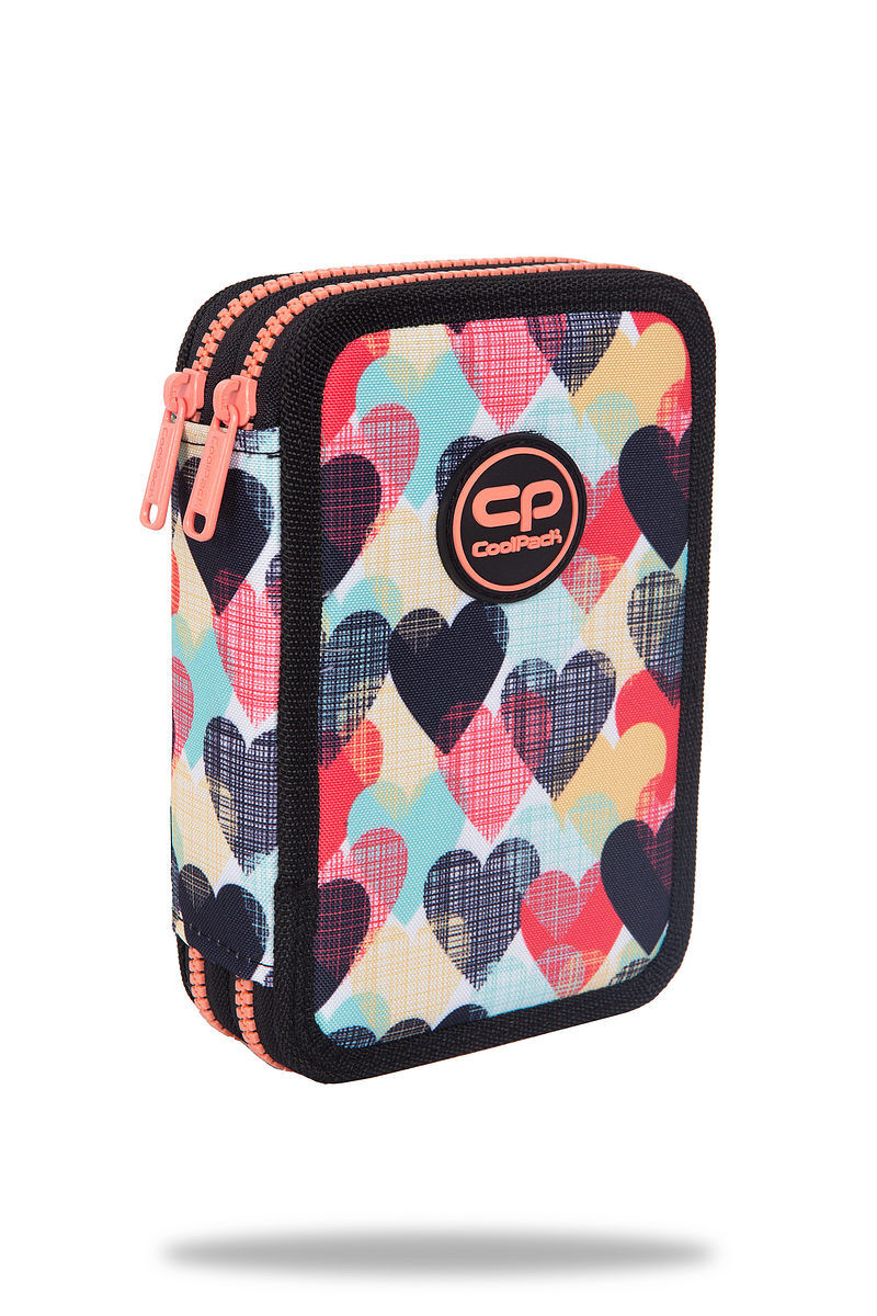 Piórnik 2-komorowy z wyposażeniem coolpack jumper 2 chocolove
