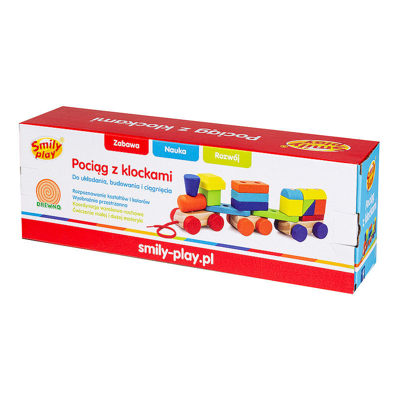 Pociąg z klockami smily play ac7621an01
