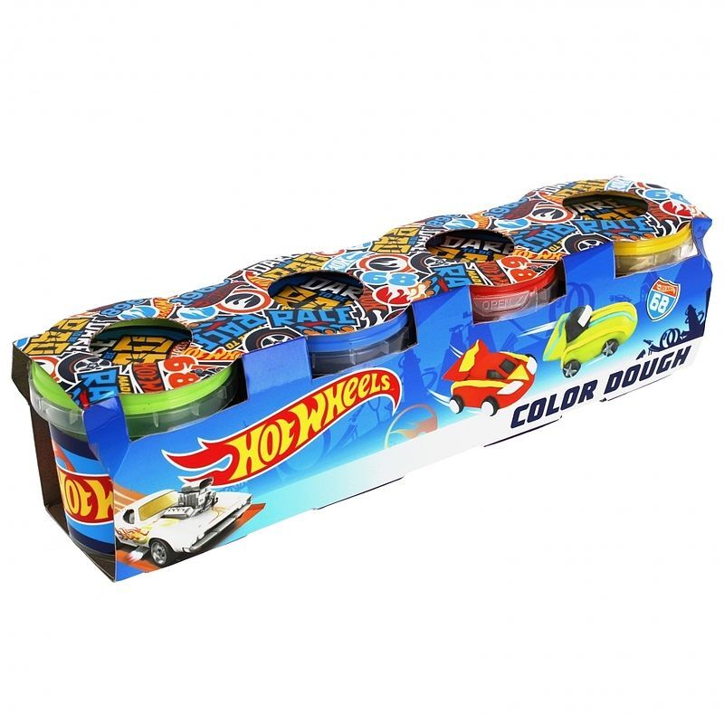 Masa plastyczna hot wheels 4 pojemniki