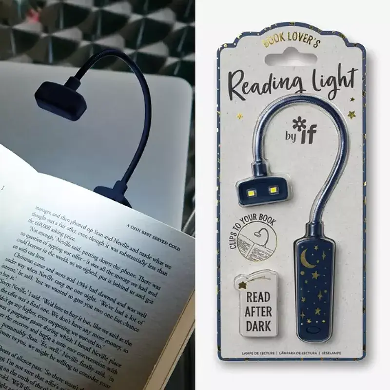 Lampka do czytania lover's reading light księżyc i gwiazdy
