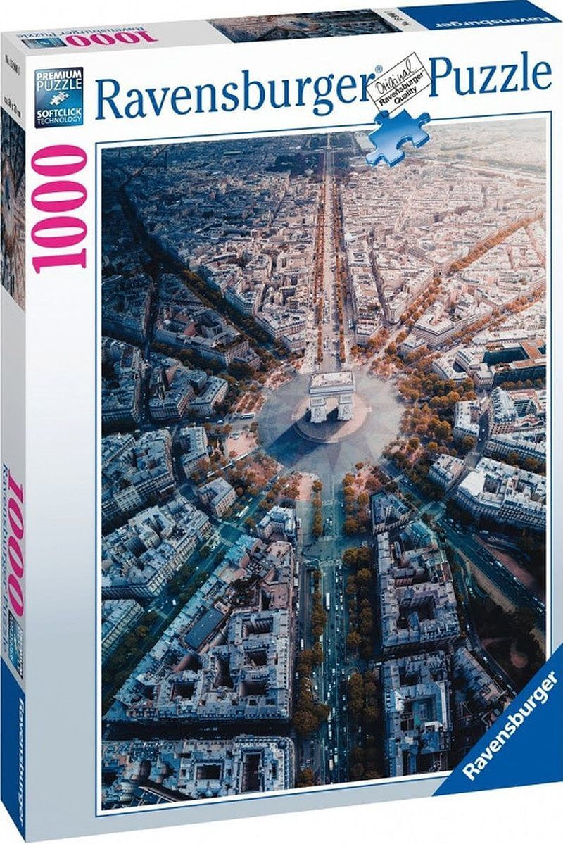 Puzzle 2d 1000 paris z lotu ptaka 15990