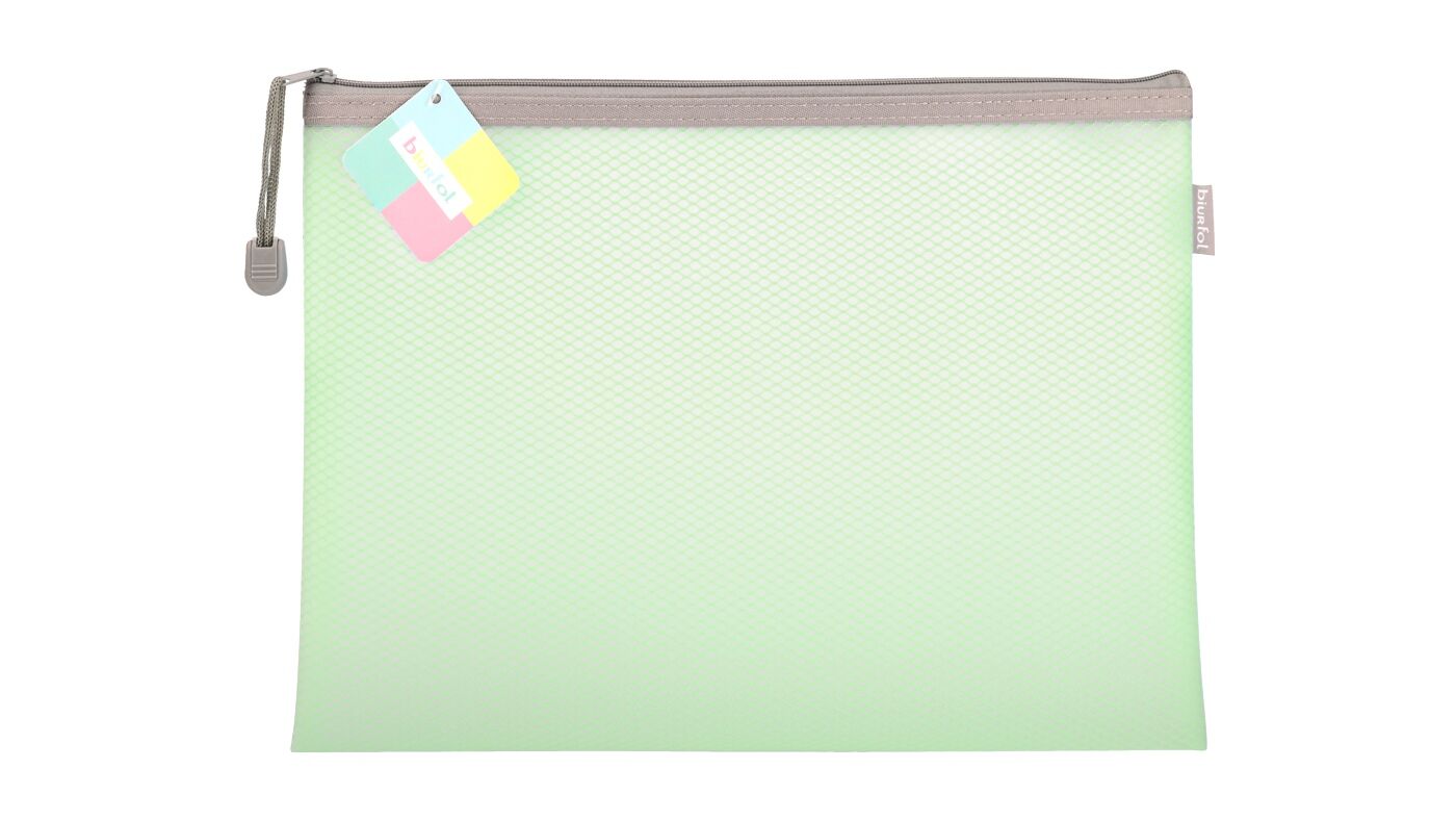 Saszetka na zamek A4 Eva pastel zielony