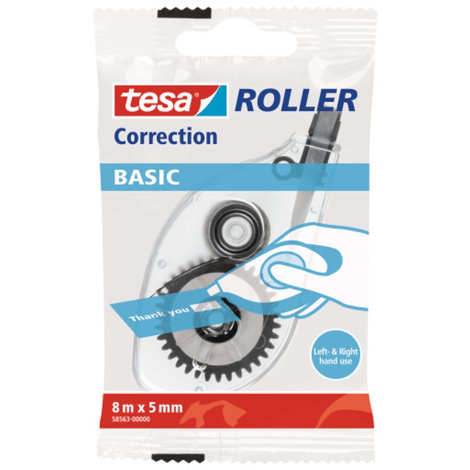 Korektor w taśmie Tesa Basic 8mx5mm