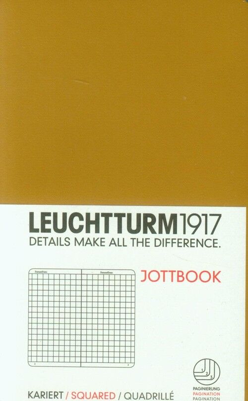 Notatnik Pocket Leuchtturm1917 w kratkę karmelowy 339955