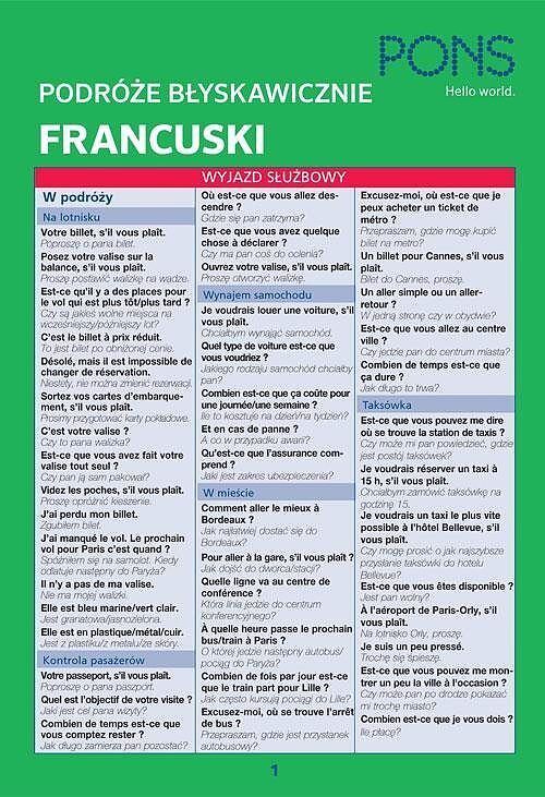 Francuski Podróże błyskawicznie