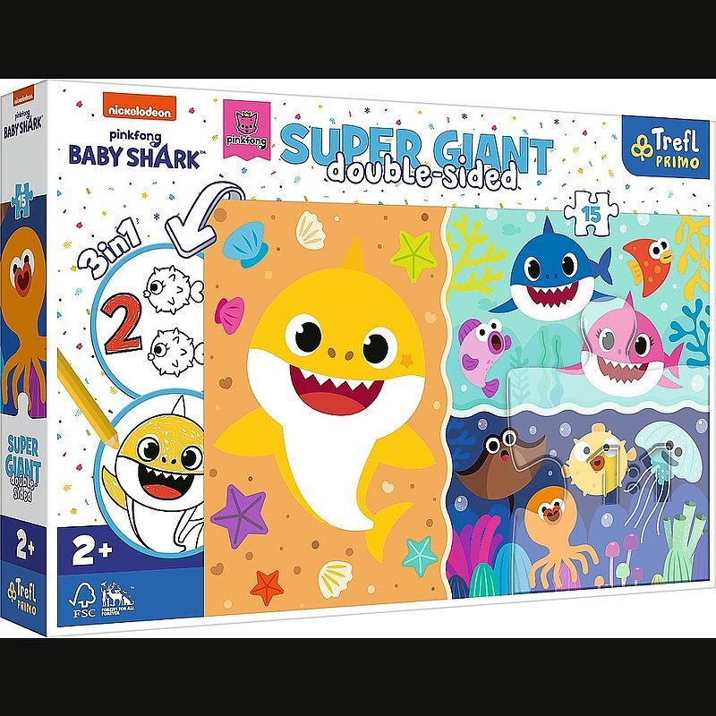 Puzzle 15 super giant  mały rekin 42004