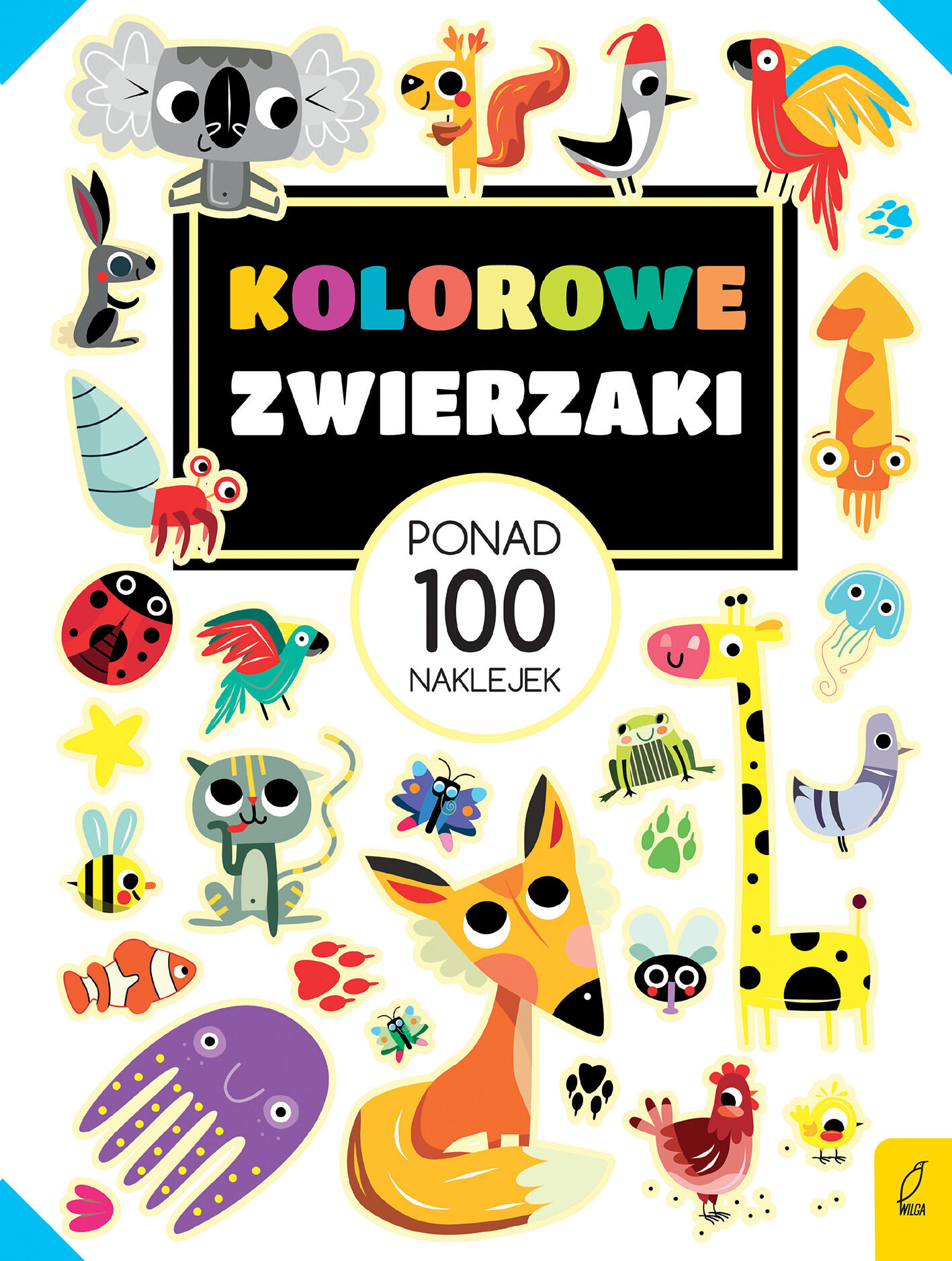 Ponad 100 naklejek. Kolorowe zwierzaki