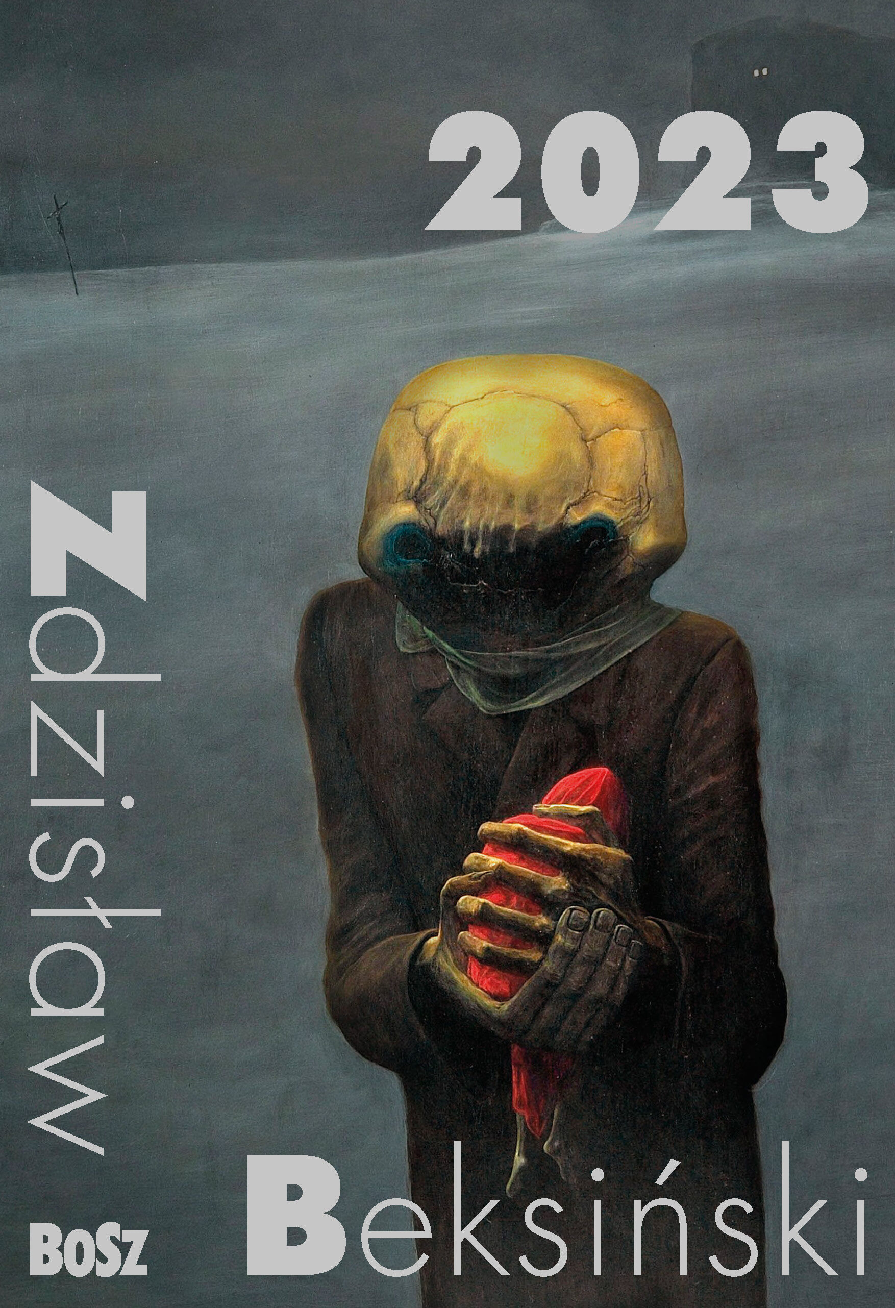 Kalendarz Beksiński 2023 silver