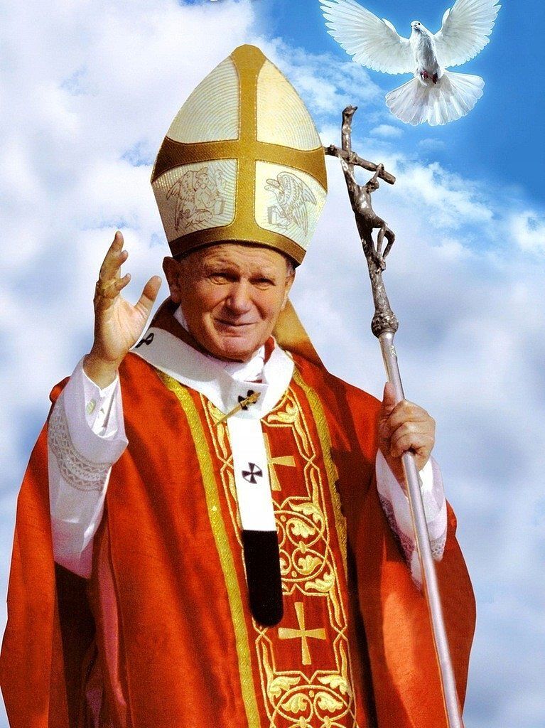 Malowanie po numerach święte papież z gołąbkiem
