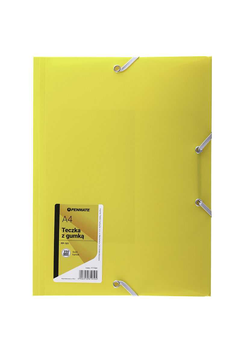 Teczka z gumką a4 pp-101 penmate żółta