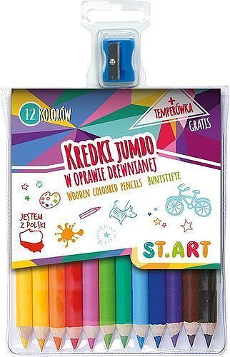 Kredki jumbo st. Art 12 kolorów z temperówka