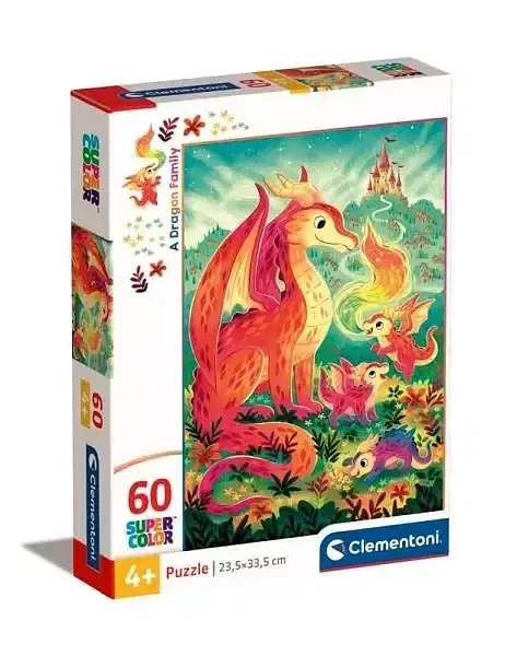Puzzle 60 super kolor a dragon family 26600