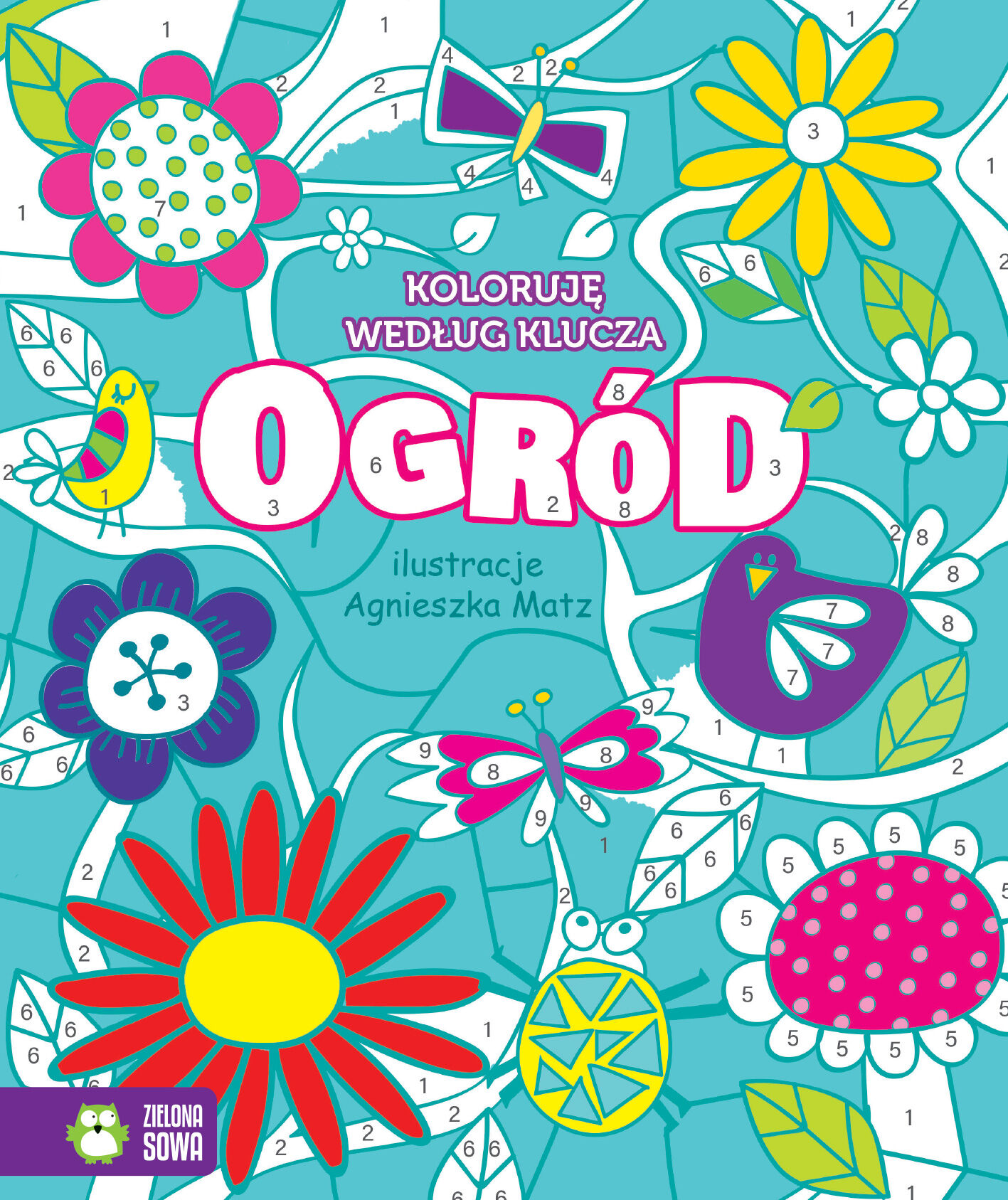 Koloruję według klucza. Ogród