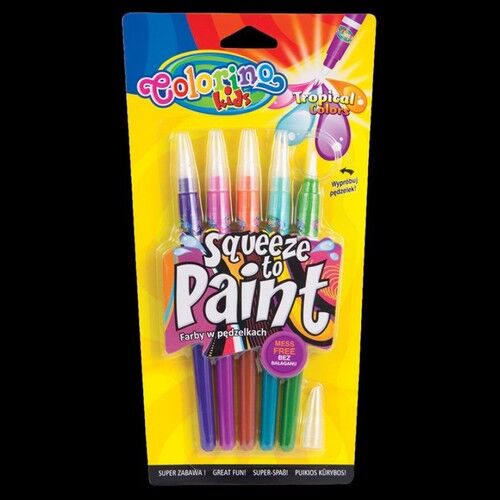 Farby w pędzelkach Colorino 5 kolorów