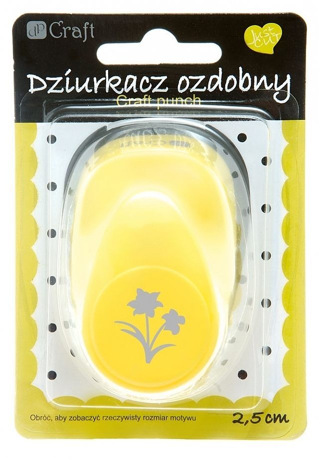 Dziurkacz ozdobny żonkil 2,5cm mix