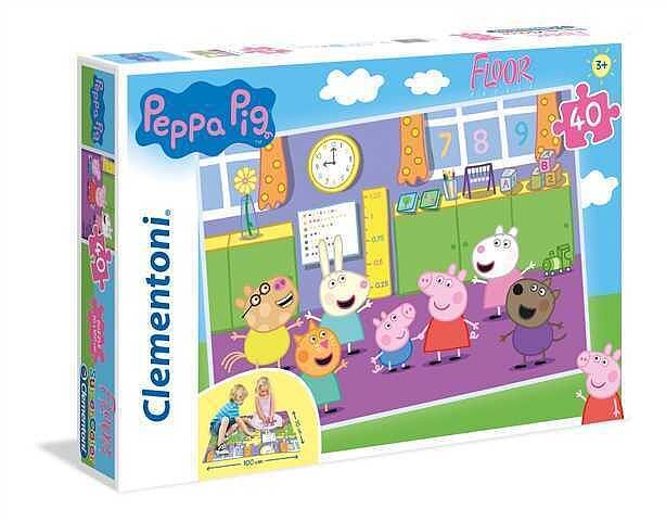 Puzzle 40 podłogowe super color świnka peppa 25458