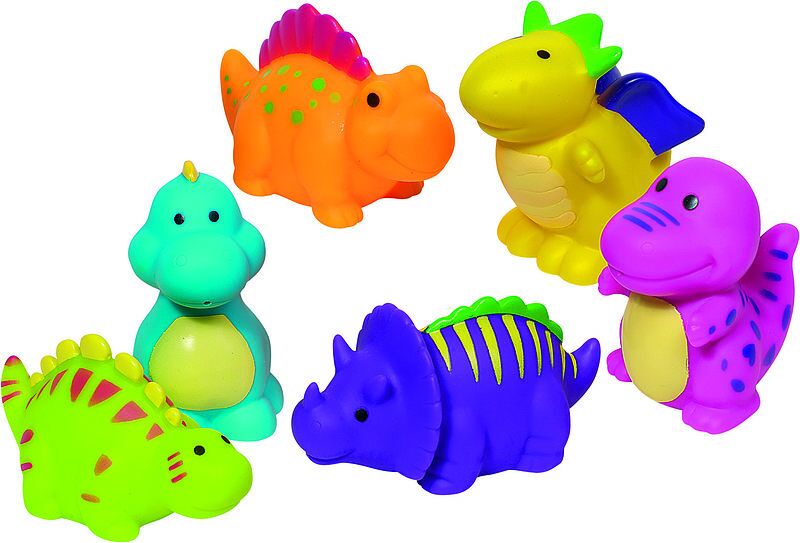 Gumowe zwierzątka do kąpieli dinozaury 1 sztuka