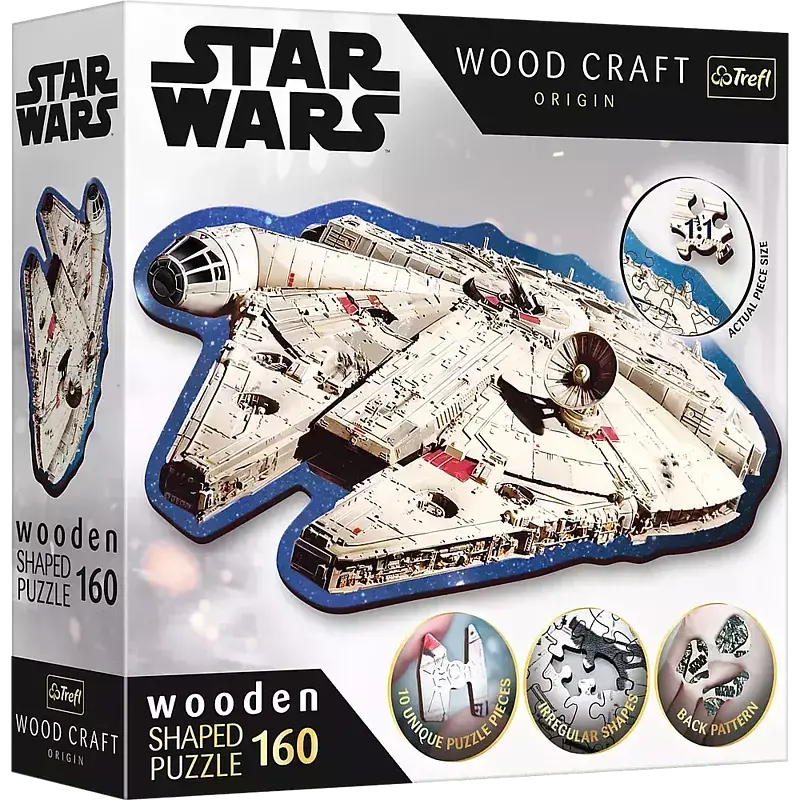 Puzzle drewniane Star Wars Sokół Millennium 160