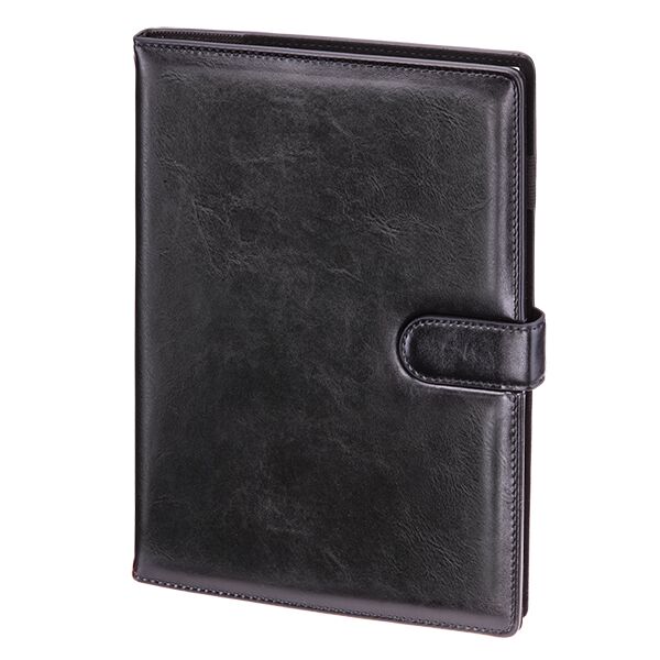Notes A5 Premium kratka Genua czarny wymienny wkład NP-25GNZ/CZA/180K/Z