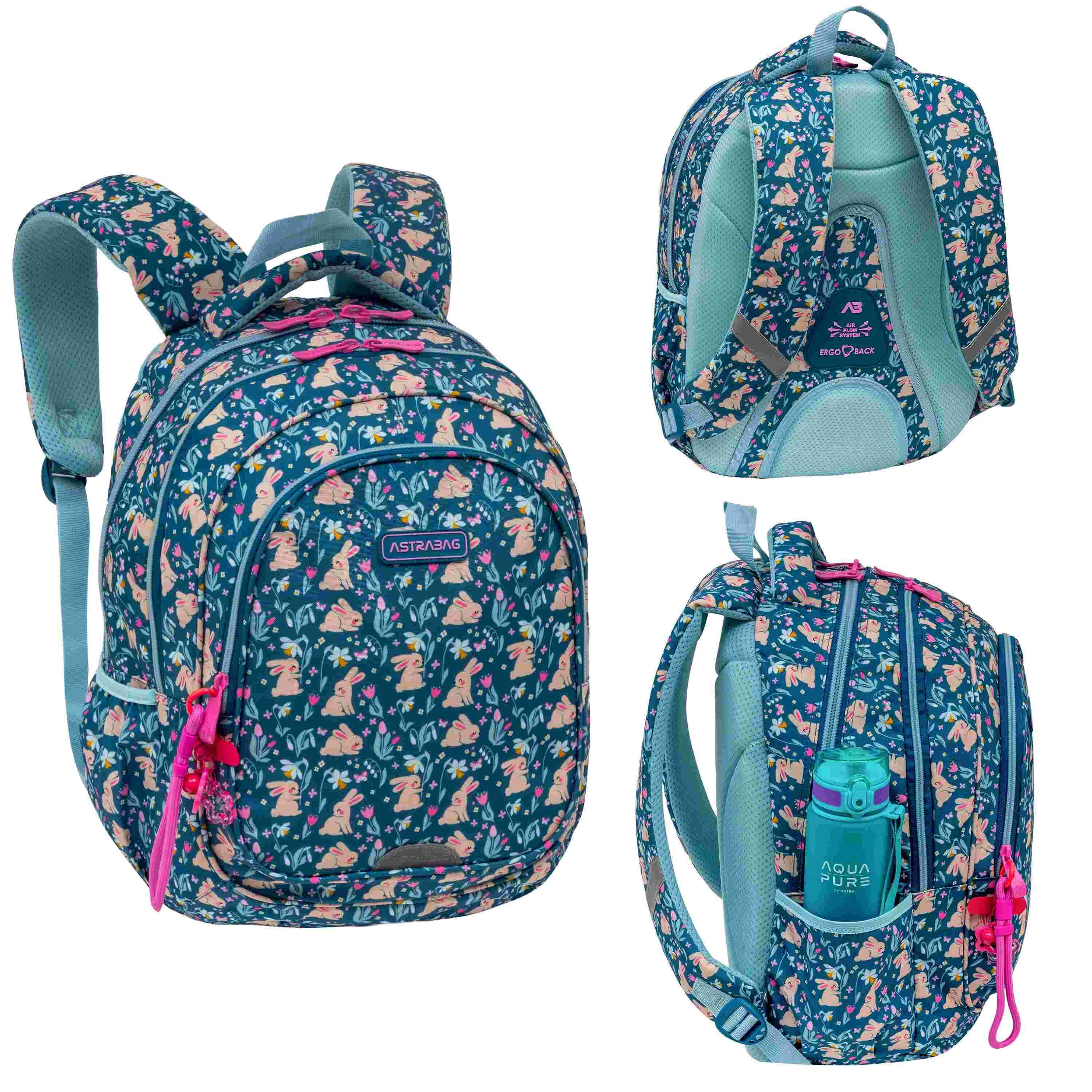 Plecak 3-komorowy Astrabag Candy Bunny