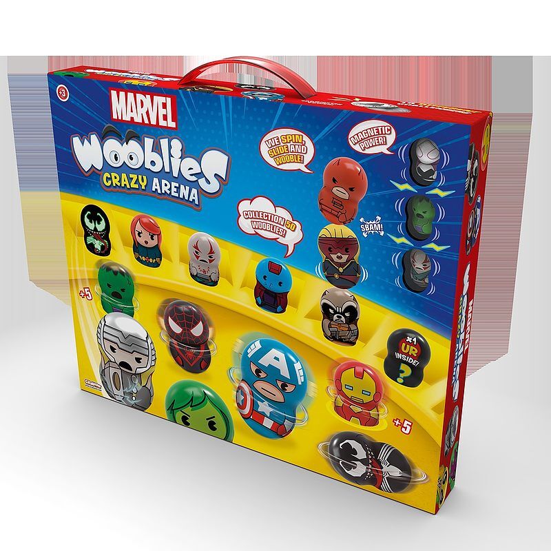Wooblies marvel arena + 2 wyrzutnie + 4 fig wbm005