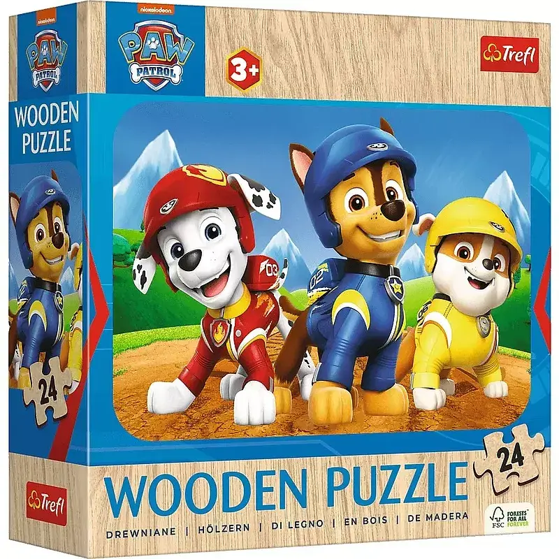 Puzzle Drewniane 24 Urocza Psia Ekipa