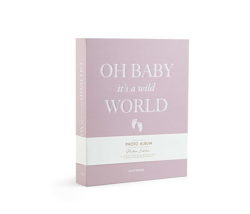 Fotoalbum baby its a wild world pink