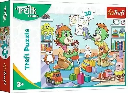 Puzzle 30 radosna rodzina treflików 18303