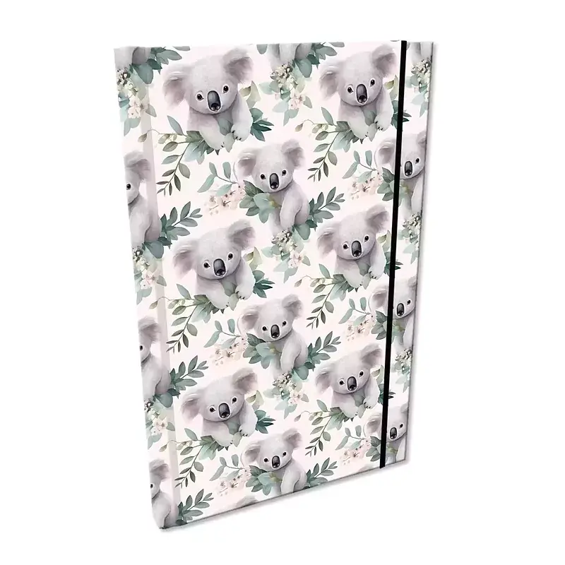 Notes a5 kratka z gumką soft touch me and my koala