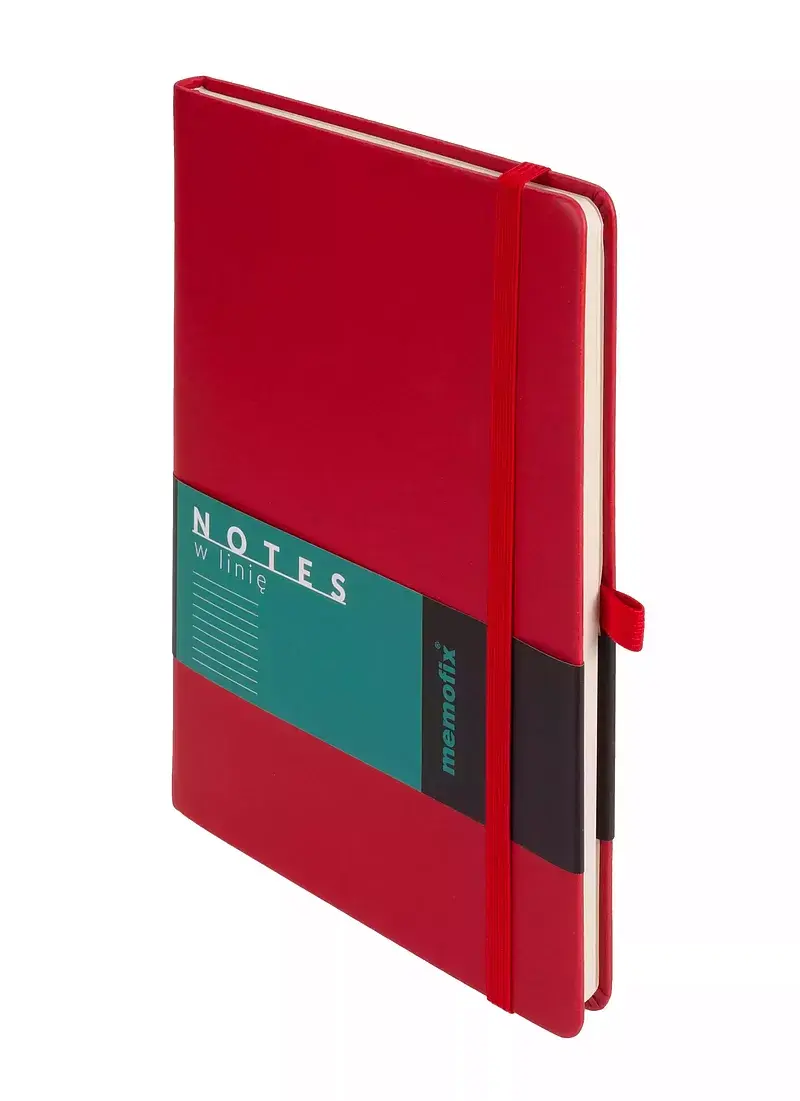 Memofix A5 notes linia czerwony