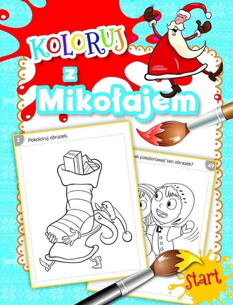 Koloruj z Mikołajem