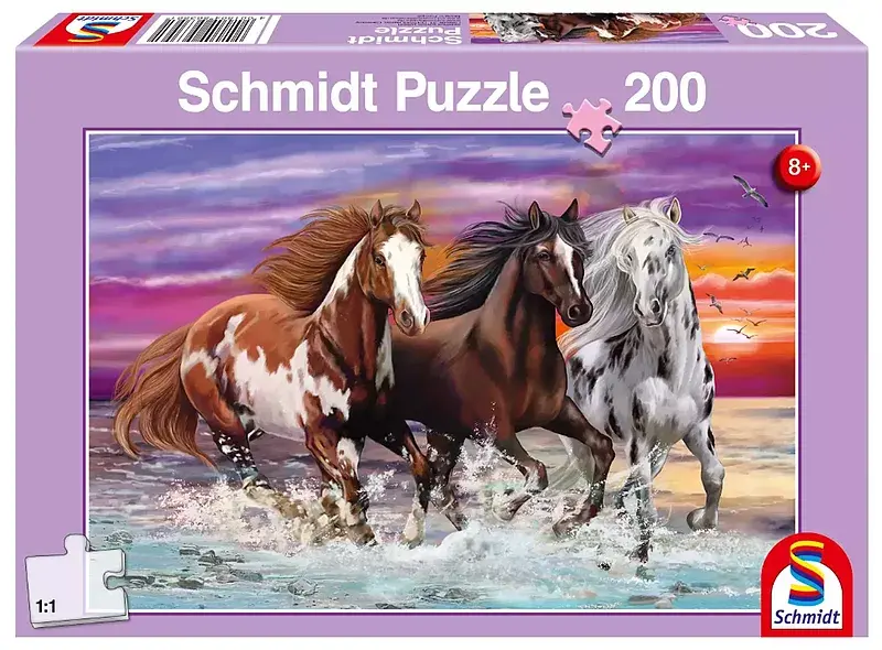 Puzzle 200 trzy dzikie konie 109059
