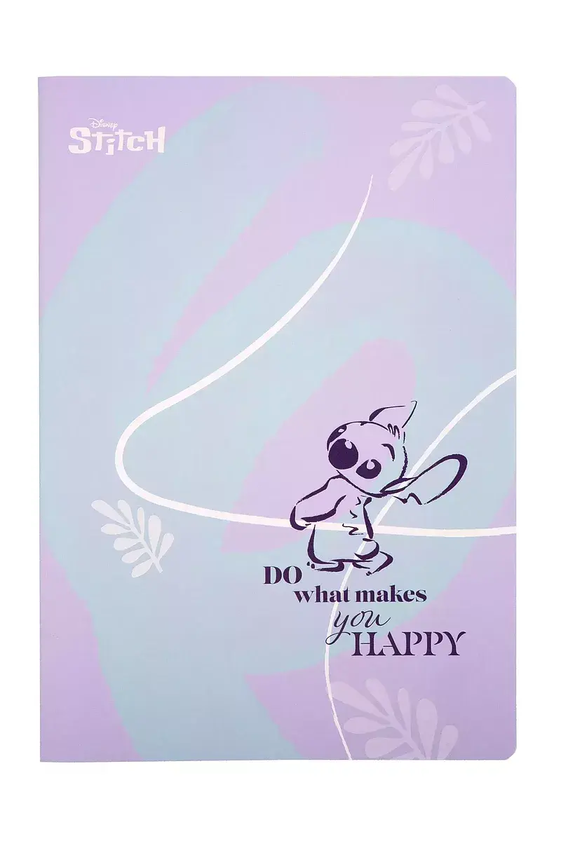 Paczka zeszyt a4 60 k. Kratka disney fashion wzór 2 stitch 6  szt
