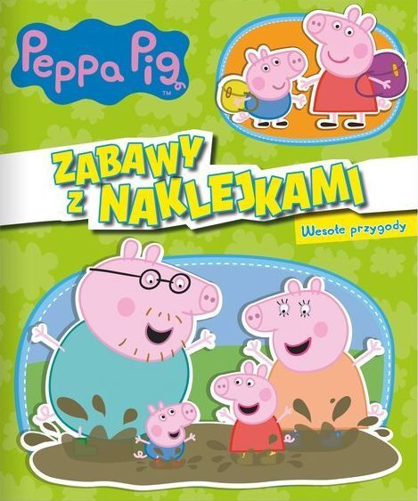 Wesołe przygody Świnka Peppa zabawy z naklejkami